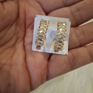 Elegant Gold and Silver Women's Earrings